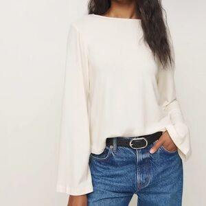 Reformation Eternity Knit Top - Fior Di Latte
